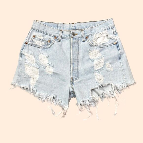 Levi's Vintage High Rise Cut Off Shorts - Picture 1 of 9